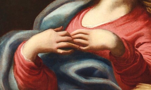 Vierge à l'Enfant et chérubins - Romano Ischia